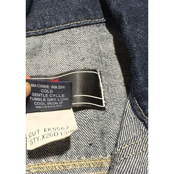 Women’s Vintage Ecko Red Dark Wash Jean Jacket Size S - Picture 4 of 5